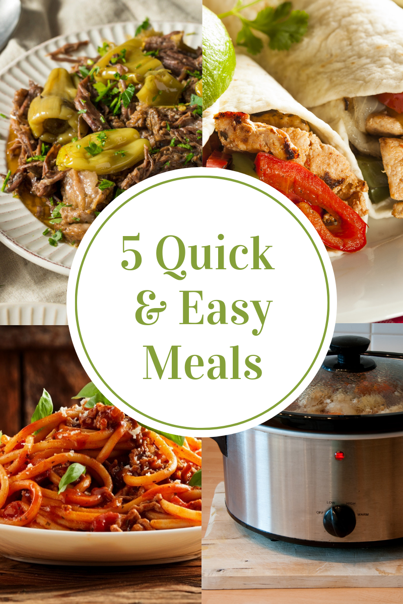 5 Easy Crock Pot Meals for the  Back to School Rush