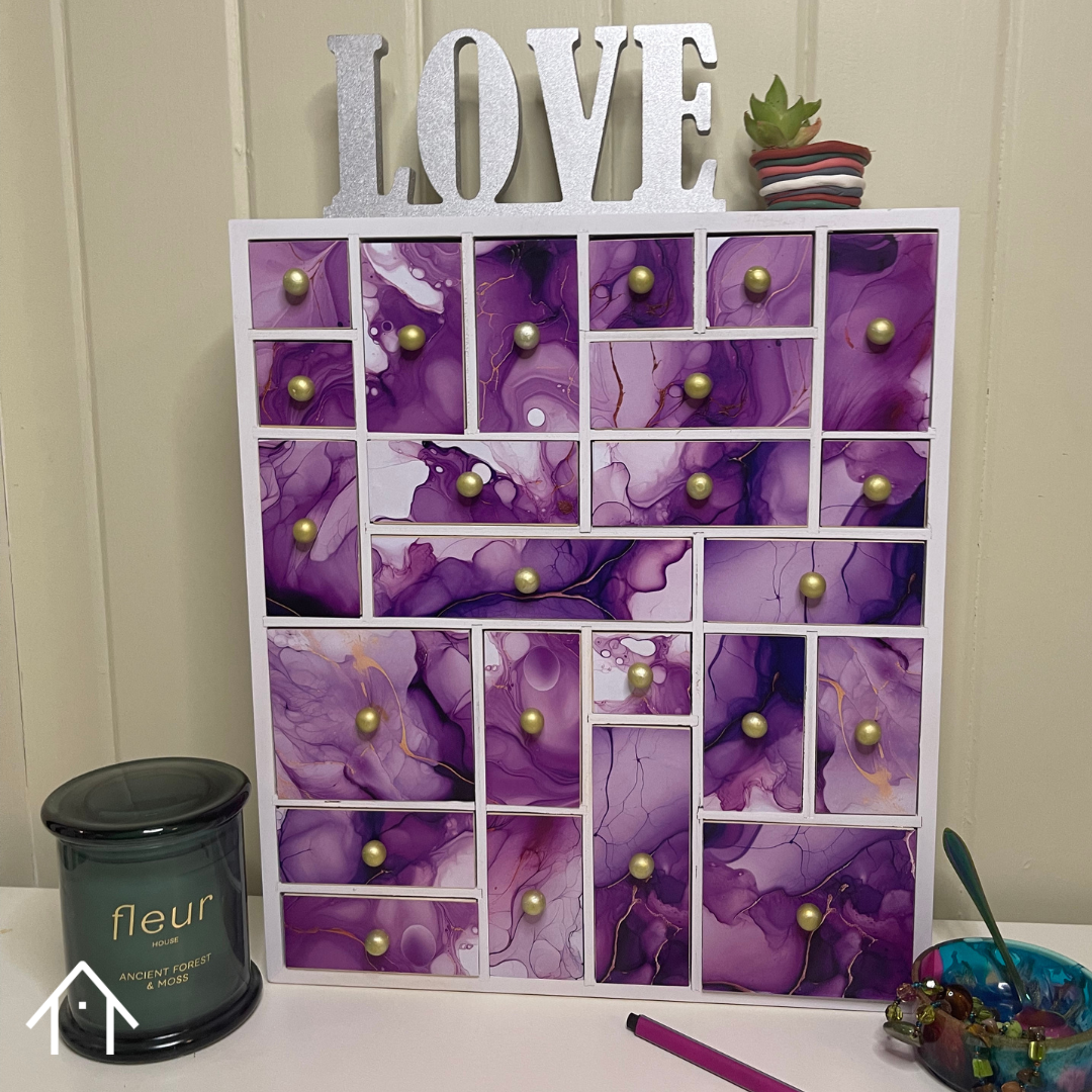 DIY Storage Organizer/ Wooden Advent Calendar with FREE Number Embellishments