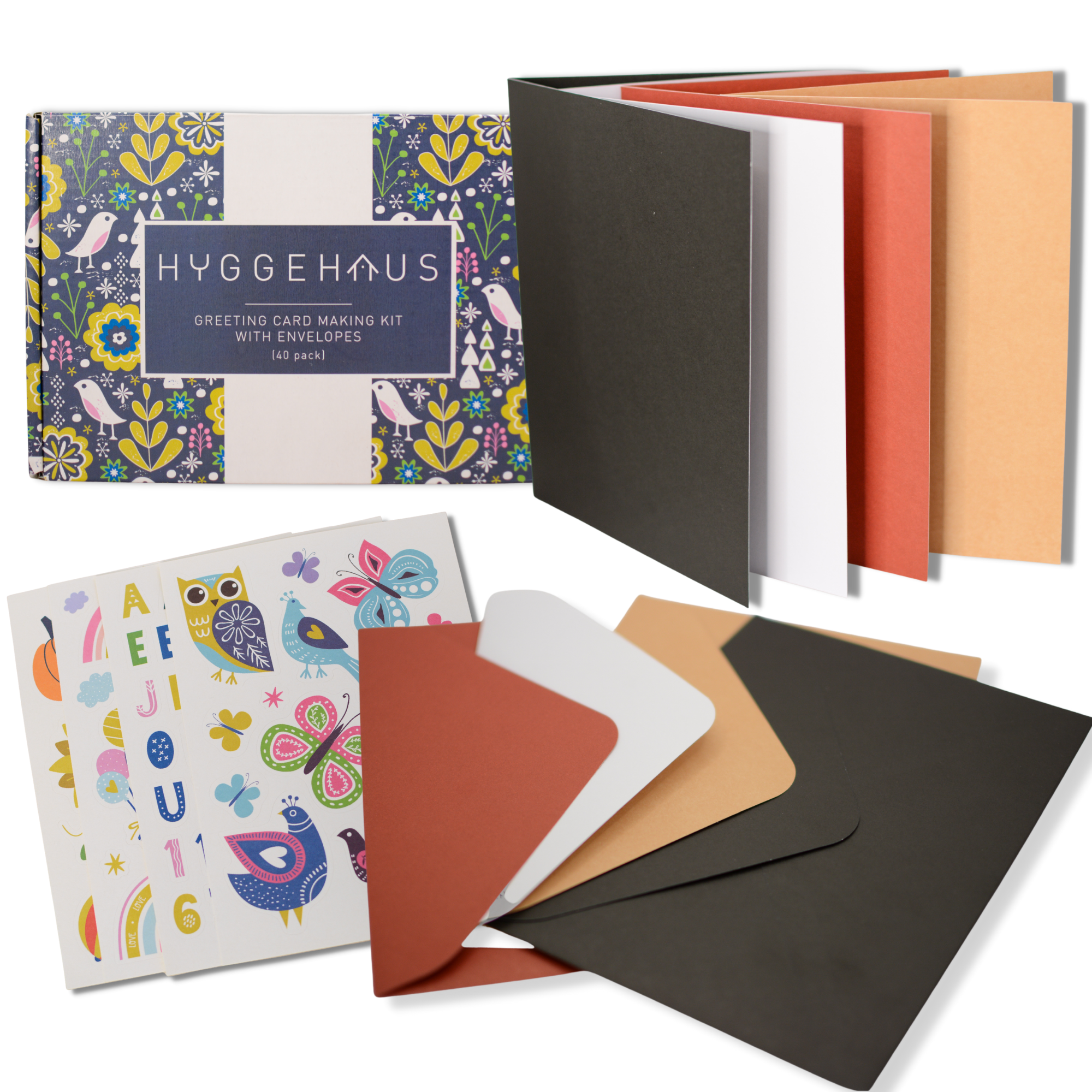 5X7 Blank Card and Envelope Greeting Card Set DIY 300GSM (40 Pack -Whi –  hyggehaus