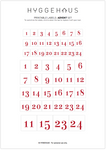 Clear Sticker Paper Template for DIY Advent Calendar (RED Colour)